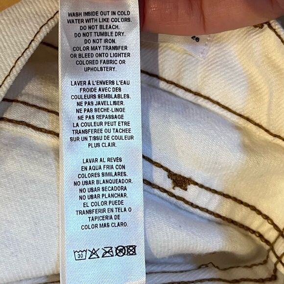 Frame Denim Le Italien Straight Leg Jeans in Blanc White 26 NWOT - Picture 7 of 16